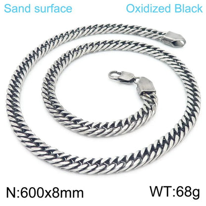 Chaine ARGENT Homme "CUBAN LINK"
