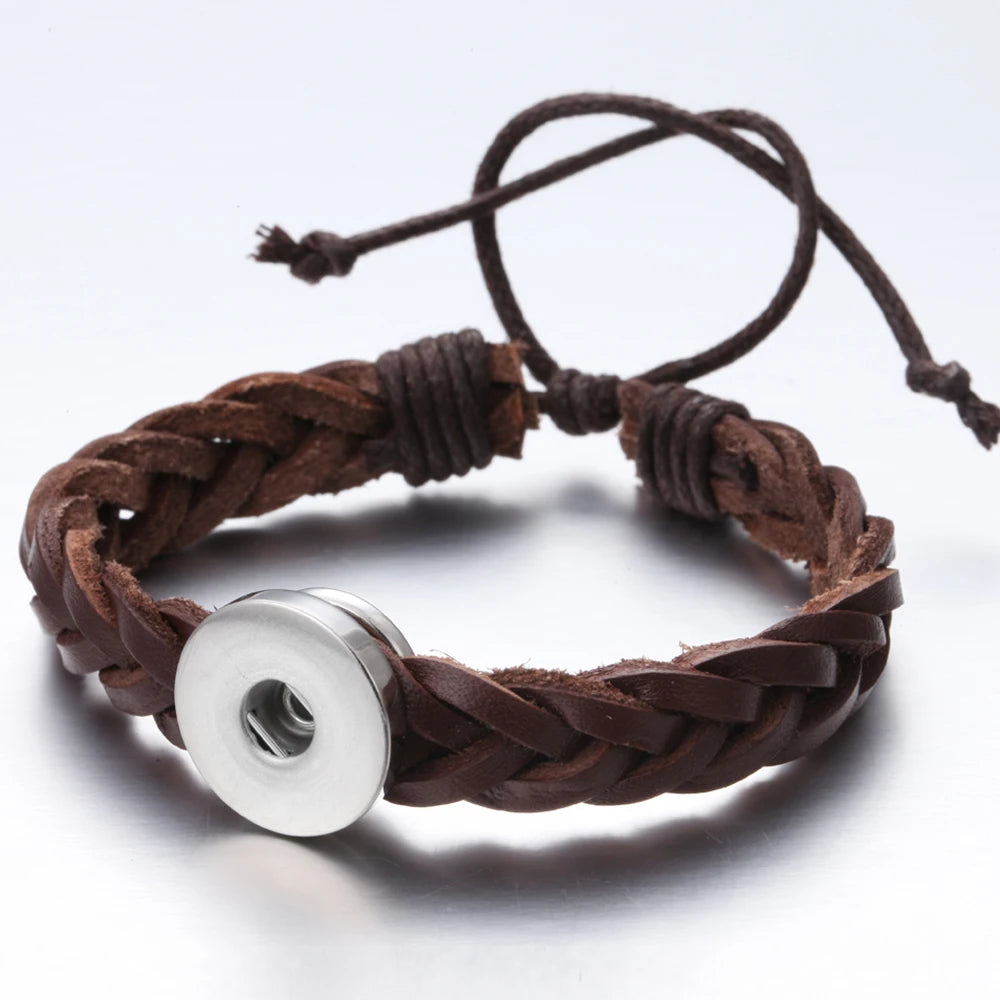 Bracelet cuir homme "Tribal King"