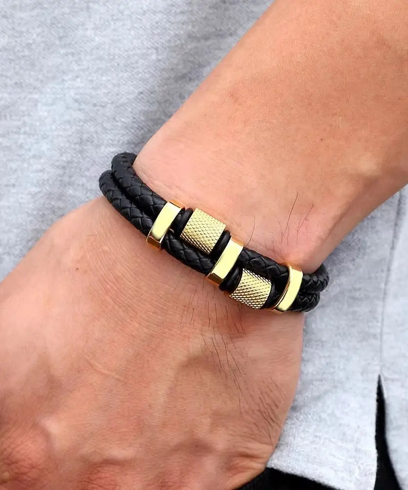 Bracelet cuir homme "XQPN"
