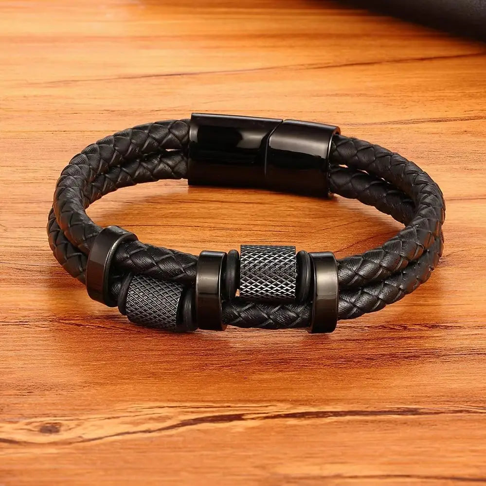 Bracelet cuir homme "XQPN"