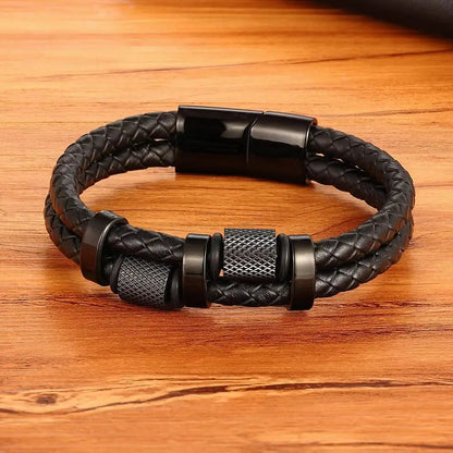 Bracelet cuir homme "XQPN"
