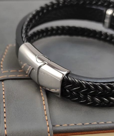 Bracelet cuir Homme "CHARM DESIGN"