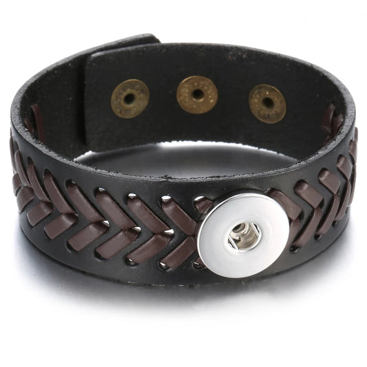 Bracelet cuir homme "Tribal King"