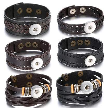 Bracelet cuir homme "Tribal King"